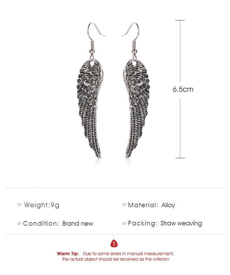 Vintage angle's wing earrings