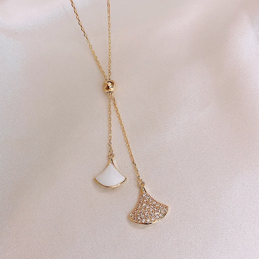 Adjustable Funshaped Drop Necklace