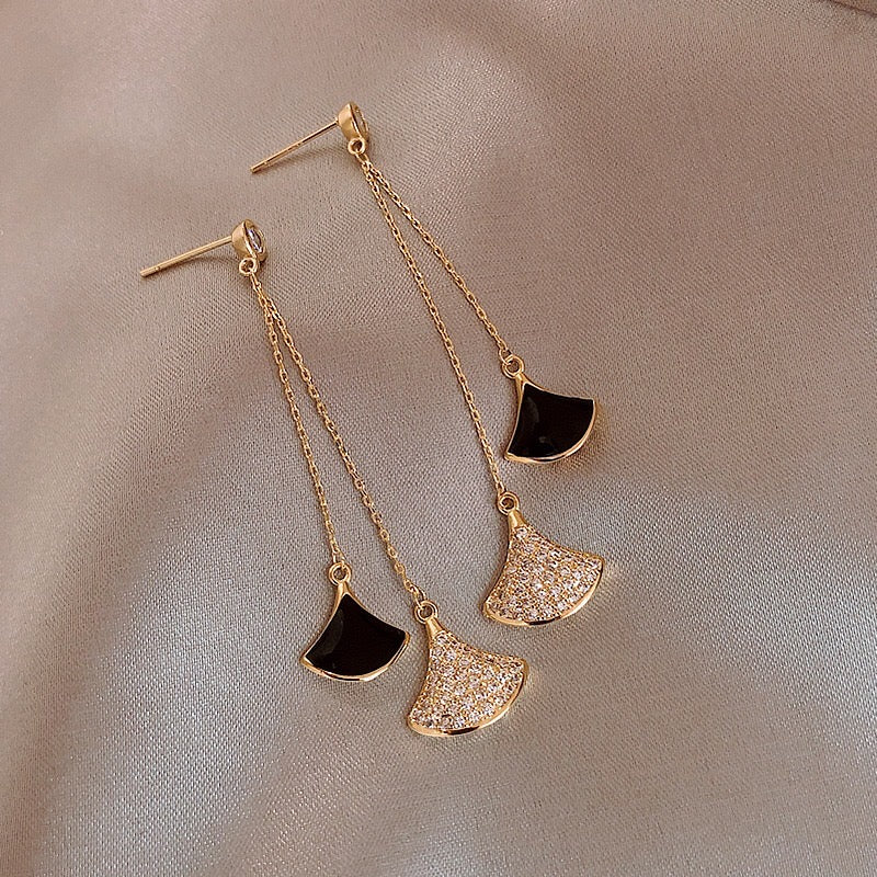Fanshaped Drop Earrings