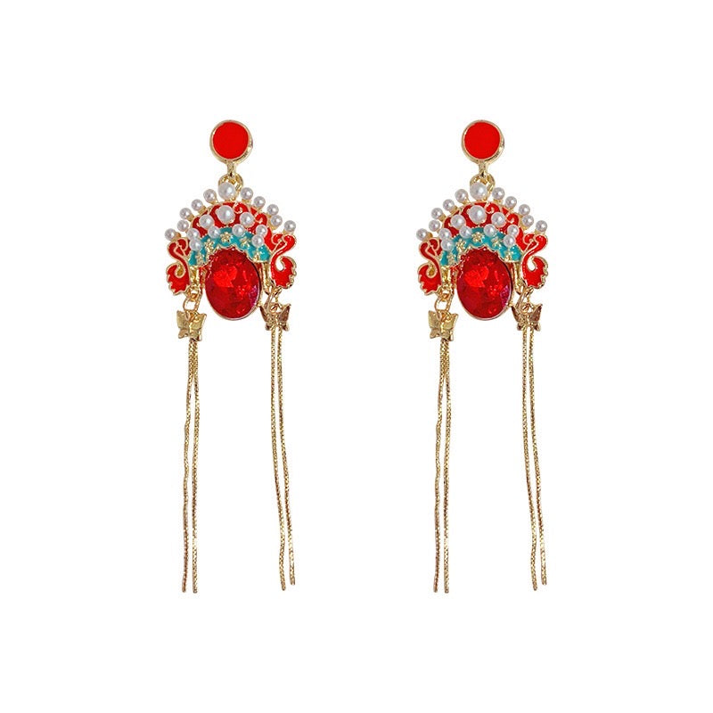 CLNLP Opera Face Earrings