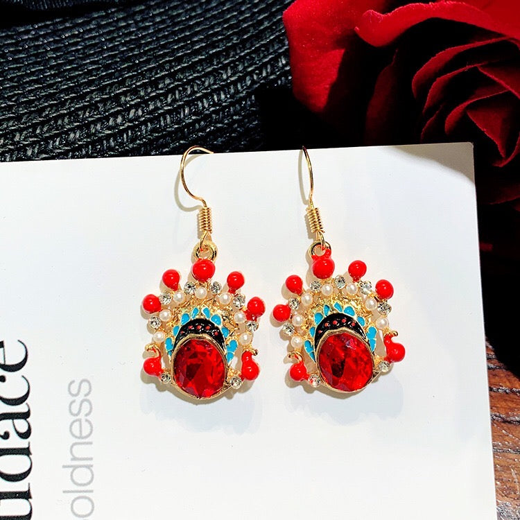 CLNLP Opera Face Earrings