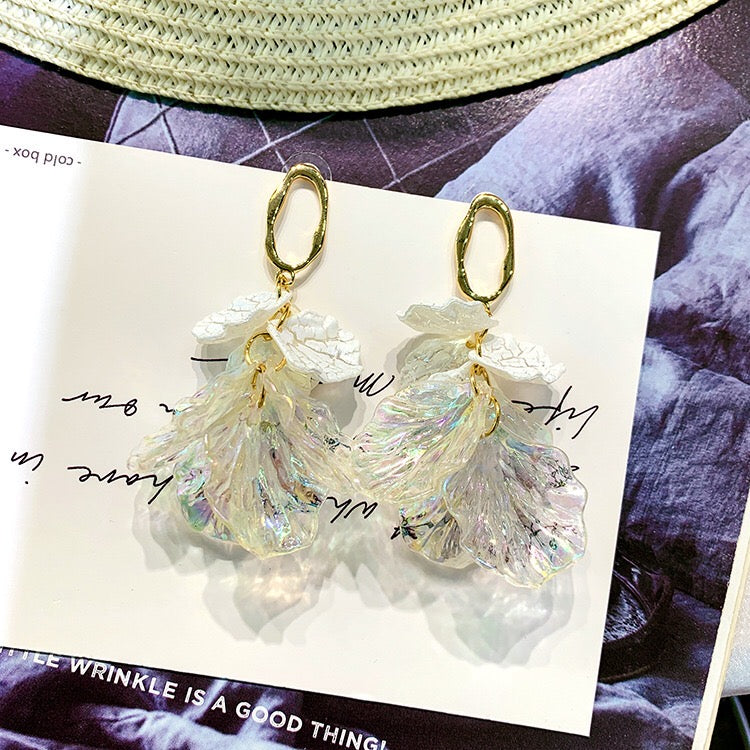 Rainbow Shell Earrings