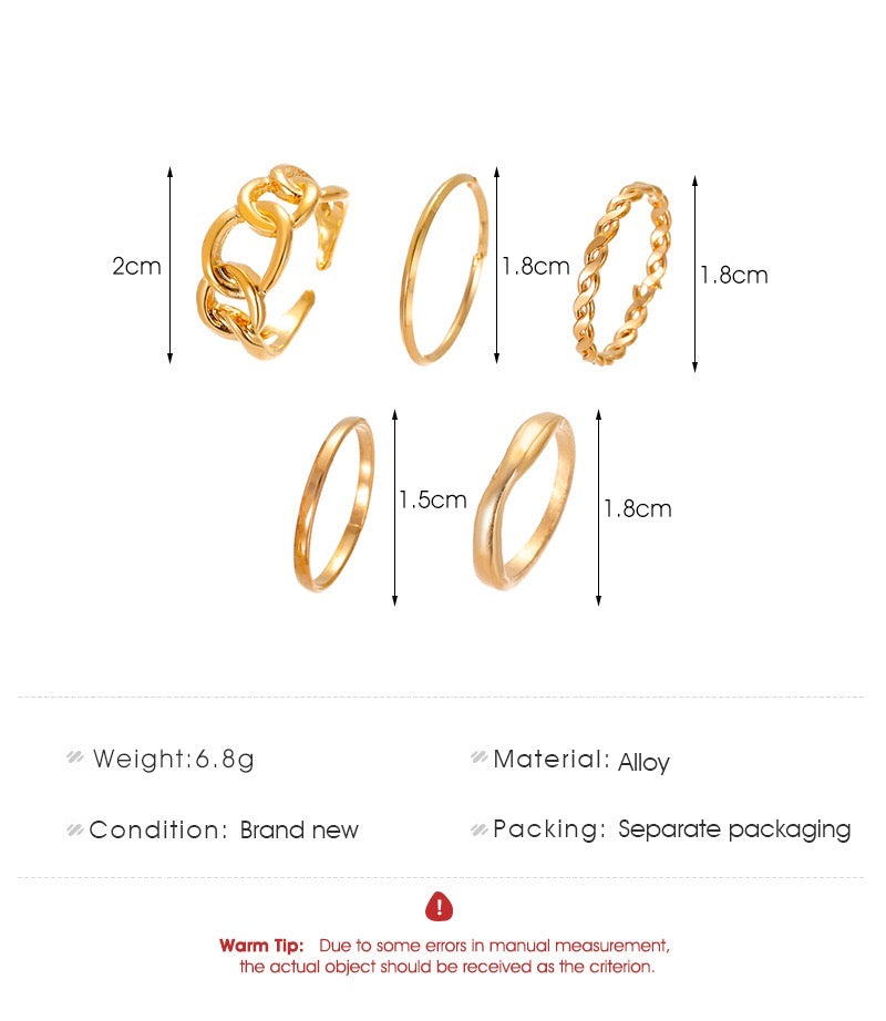 Five-Piece Ring Set