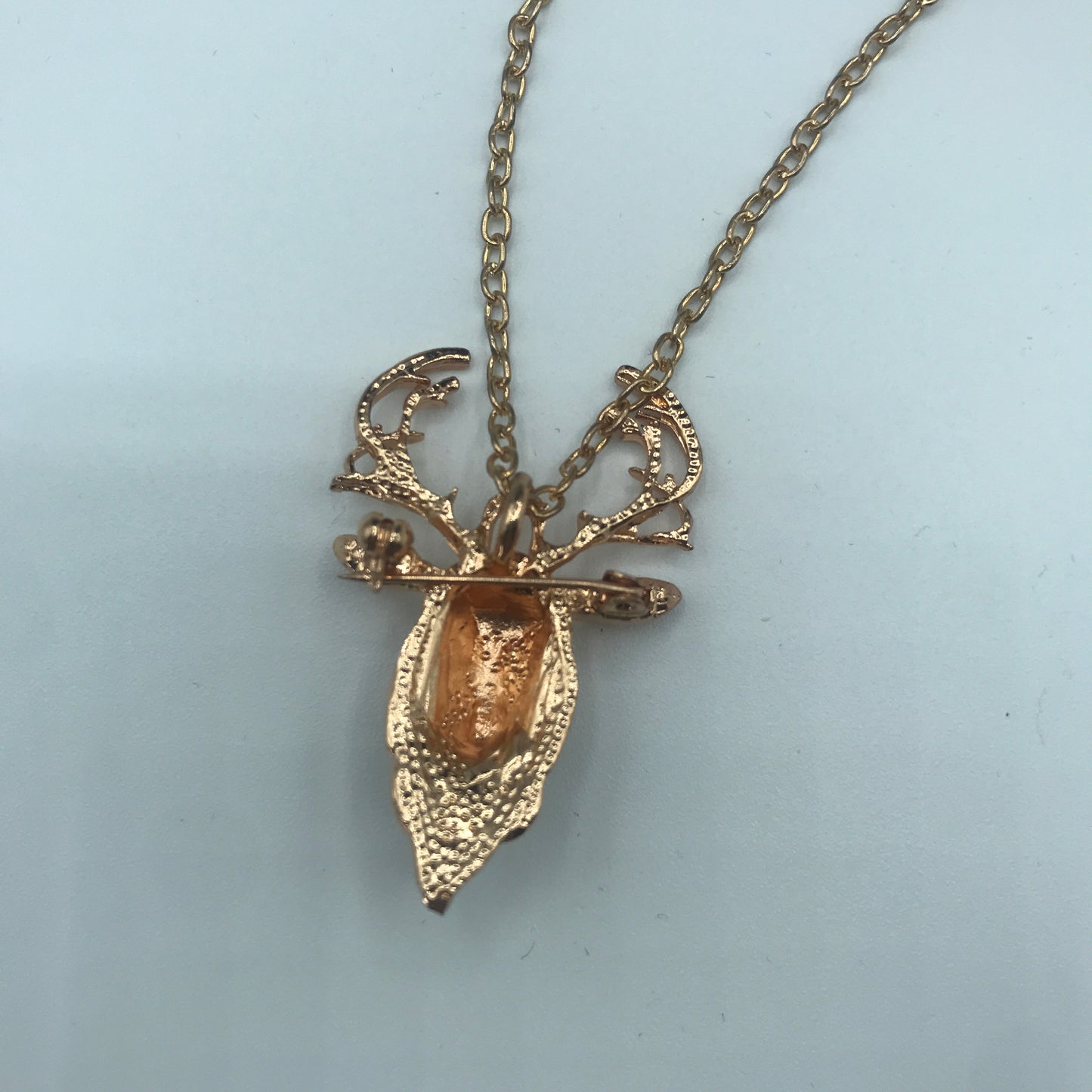 Deer dual-use brooch necklace