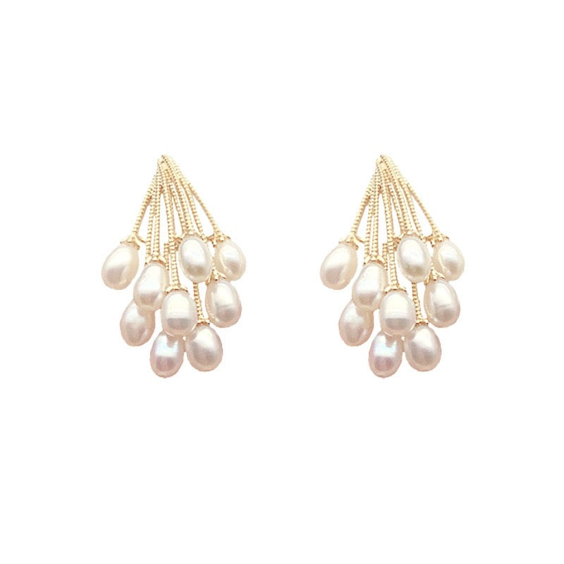 Fireworks Pearls Stud Earring