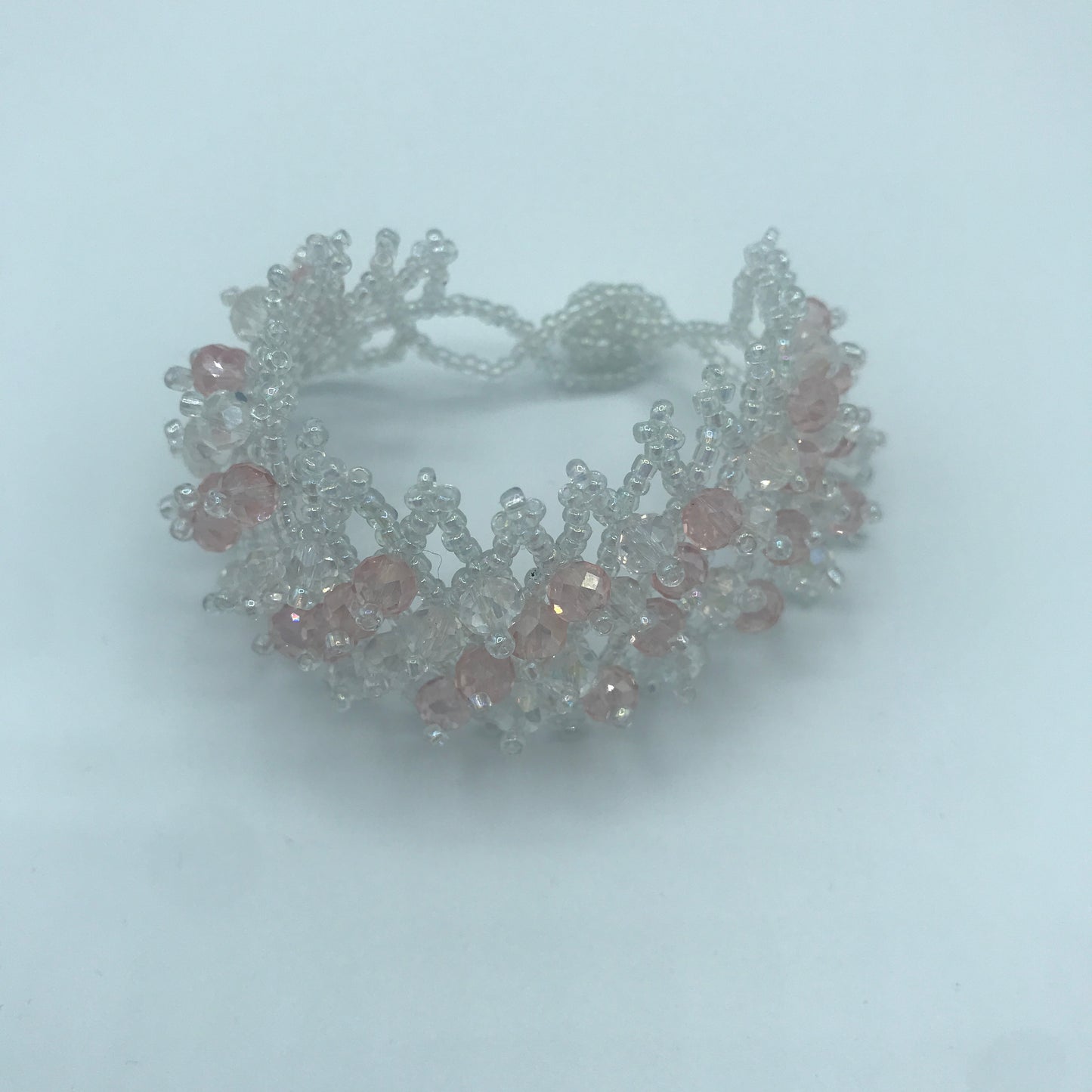 Coloured gravel beads bracelet
