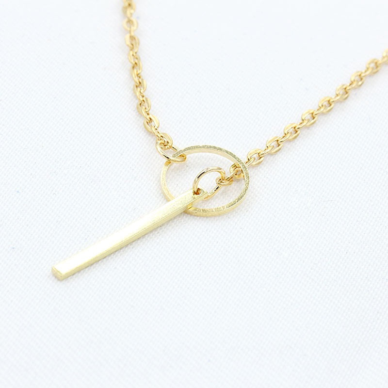 Adjustable Circle Stick Necklace