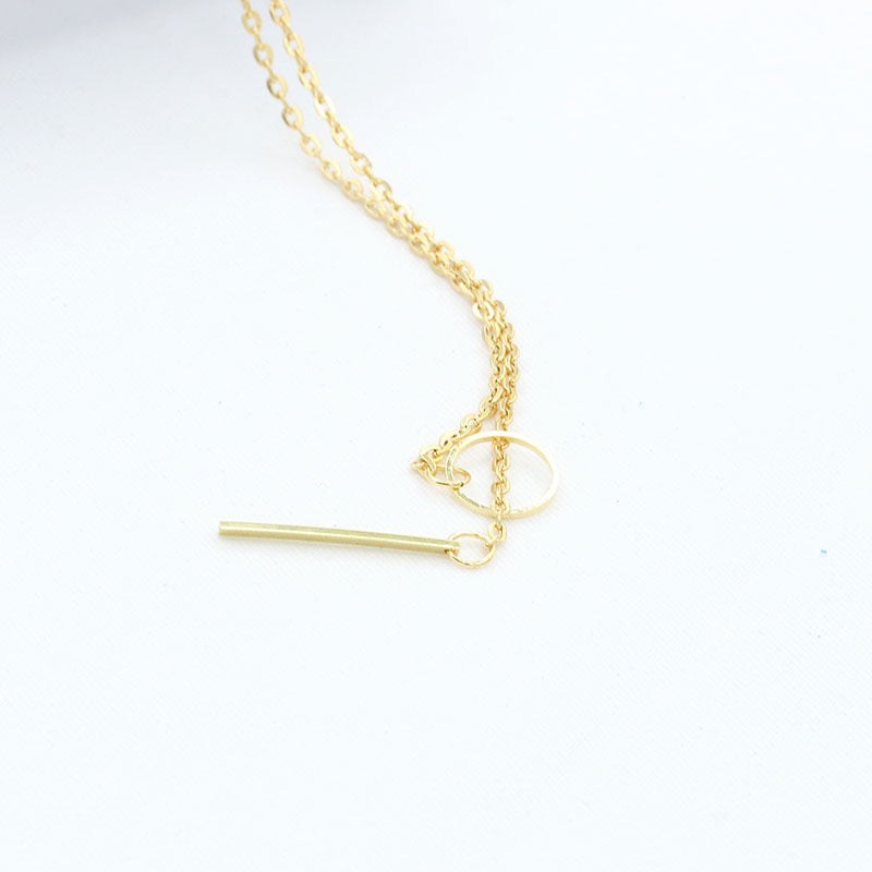 Adjustable Circle Stick Necklace