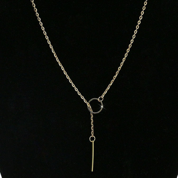 Adjustable Circle Stick Necklace