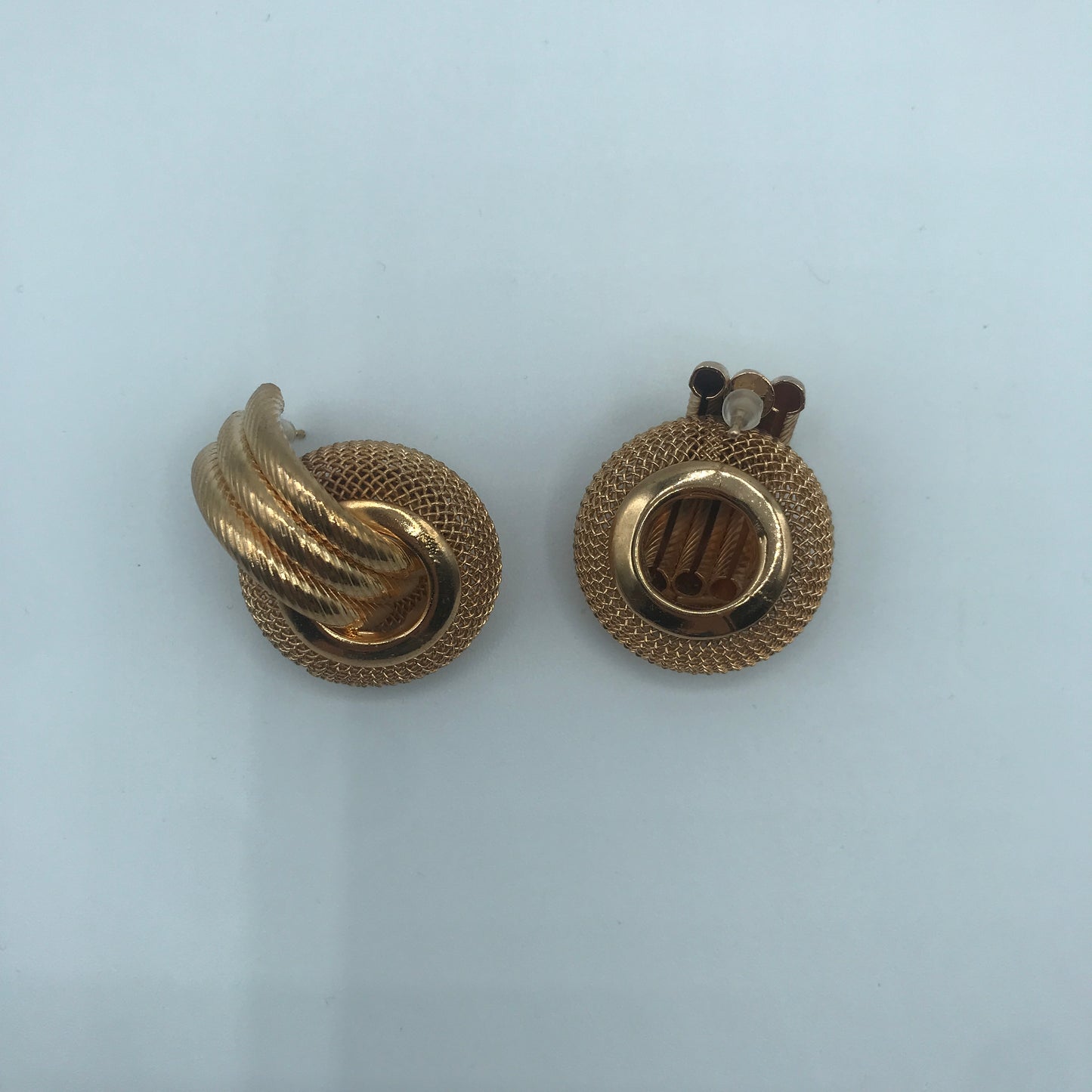 Linking honeycomb earrings