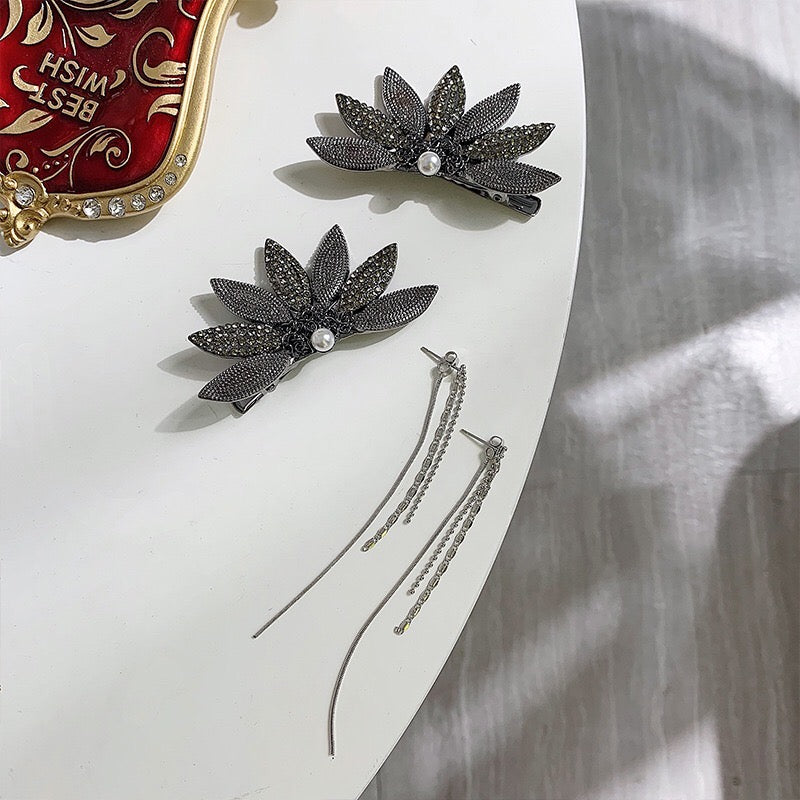 Half Flower Pearl Hair Accessories