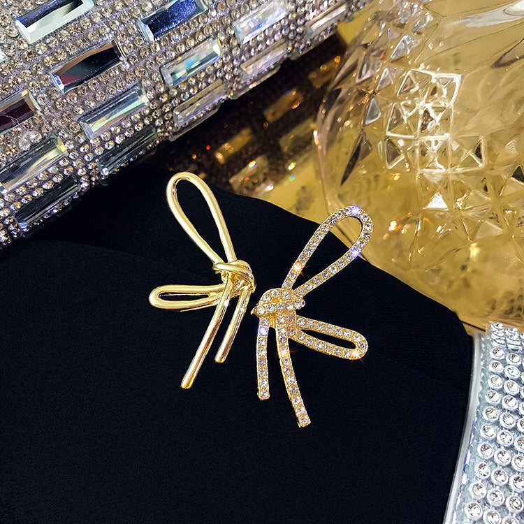 Asymmetric Big Butterfly Stud Earrings