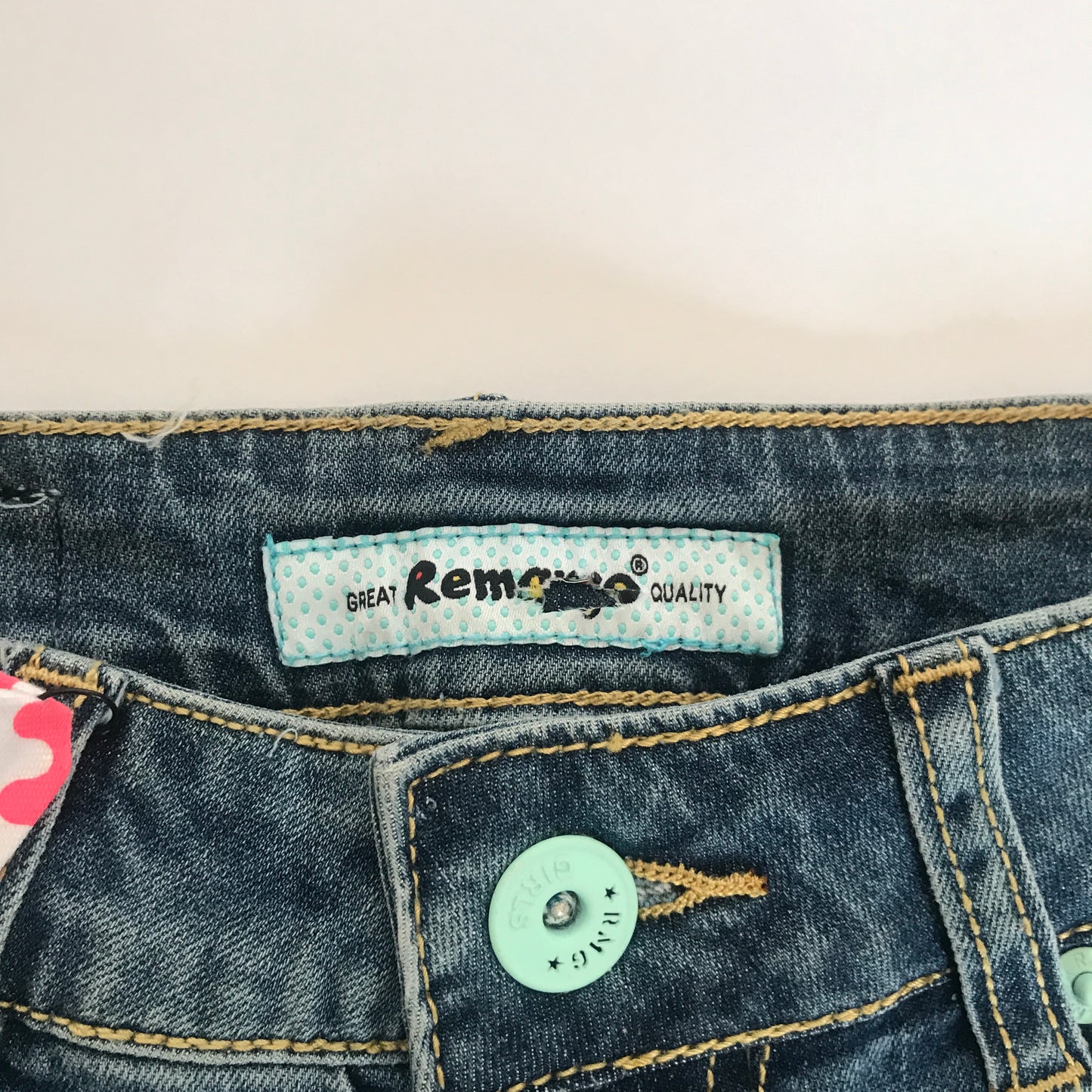 Music Notes Denim Short