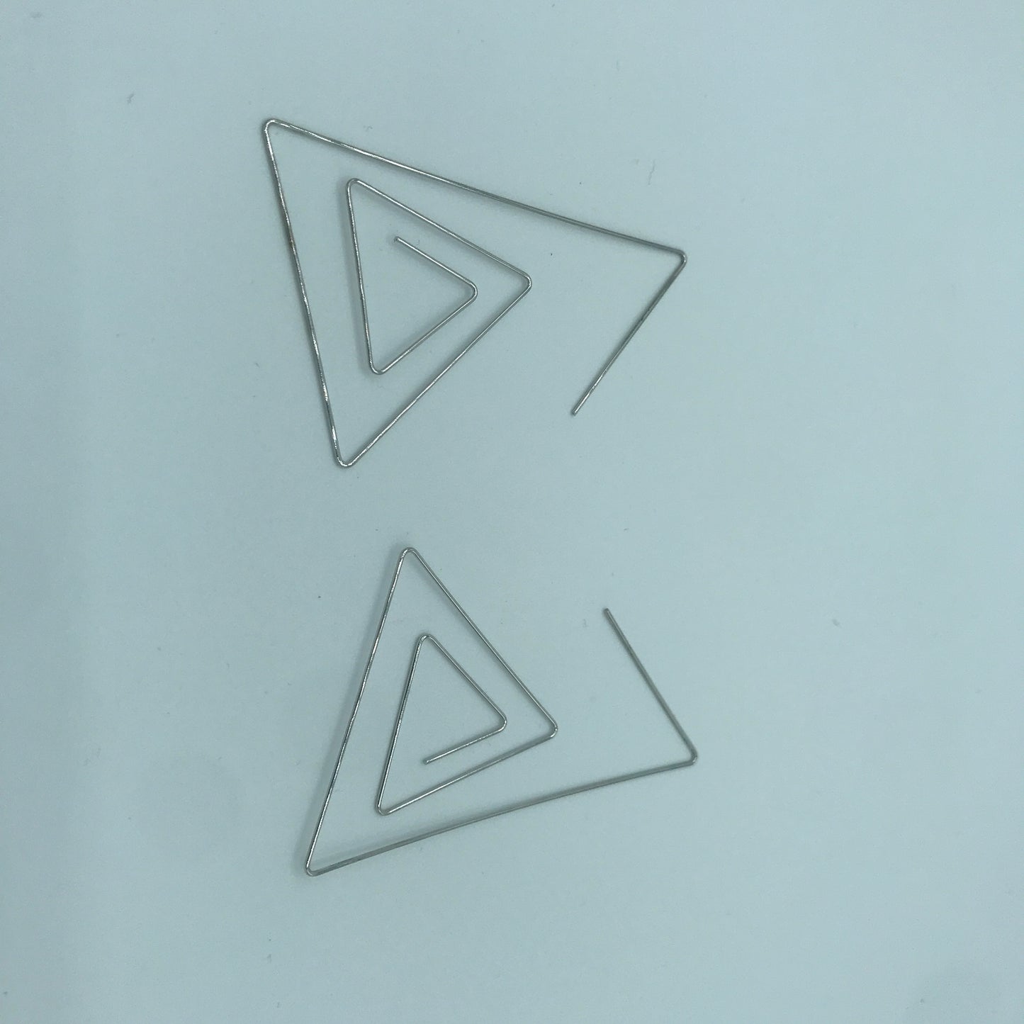 Big Triangle Clip Shape Earrings