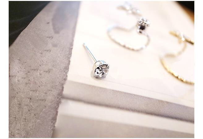 Shining Rhinestone Star Ear Studs and Clips