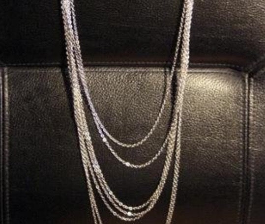 Multi layer chains necklace