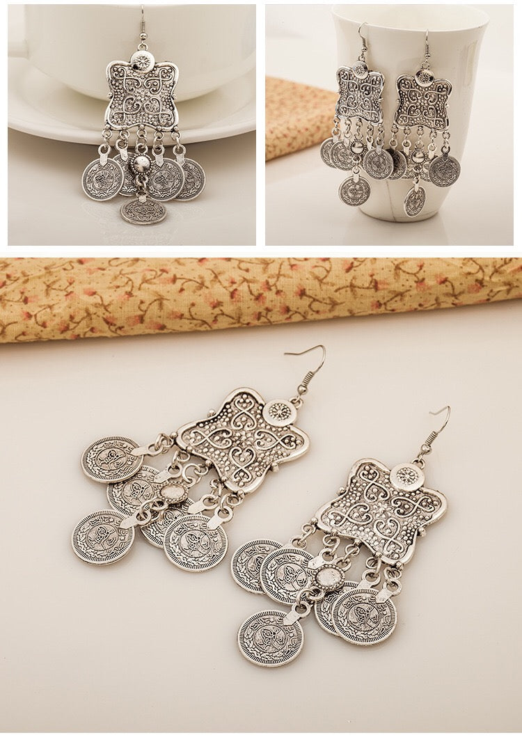 Ethnic Vintage Ancient Pattern Earrings