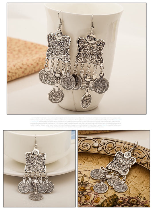 Ethnic Vintage Ancient Pattern Earrings