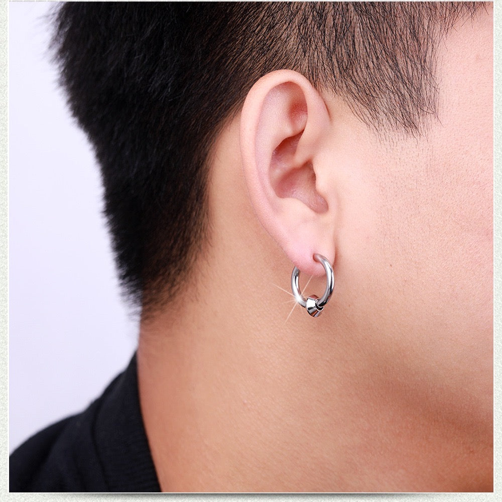Hip Hop Stainless Steel Earring Buckles