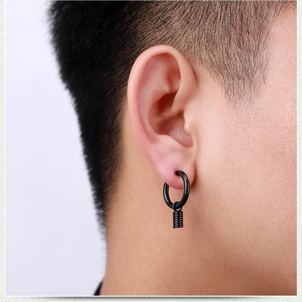 Hip Hop Stainless Steel Earring Buckles