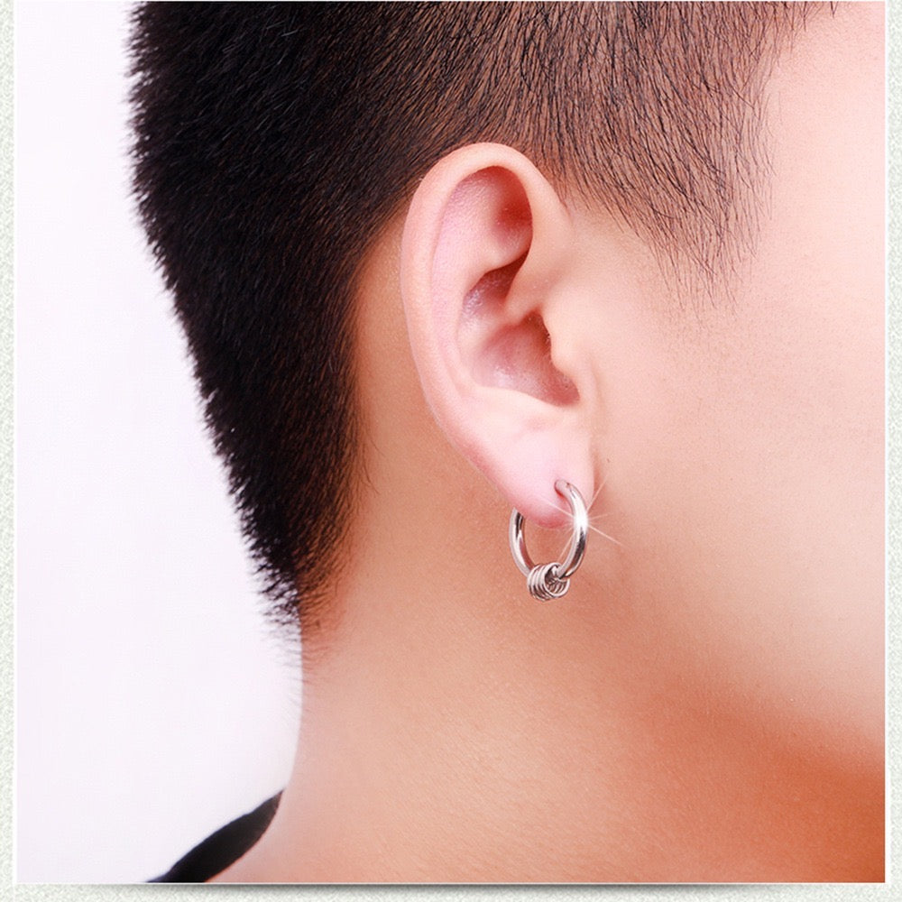 Hip Hop Stainless Steel Earring Buckles