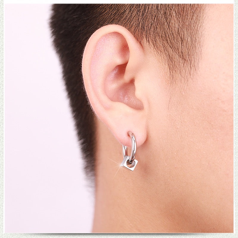 Hip Hop Stainless Steel Earring Buckles