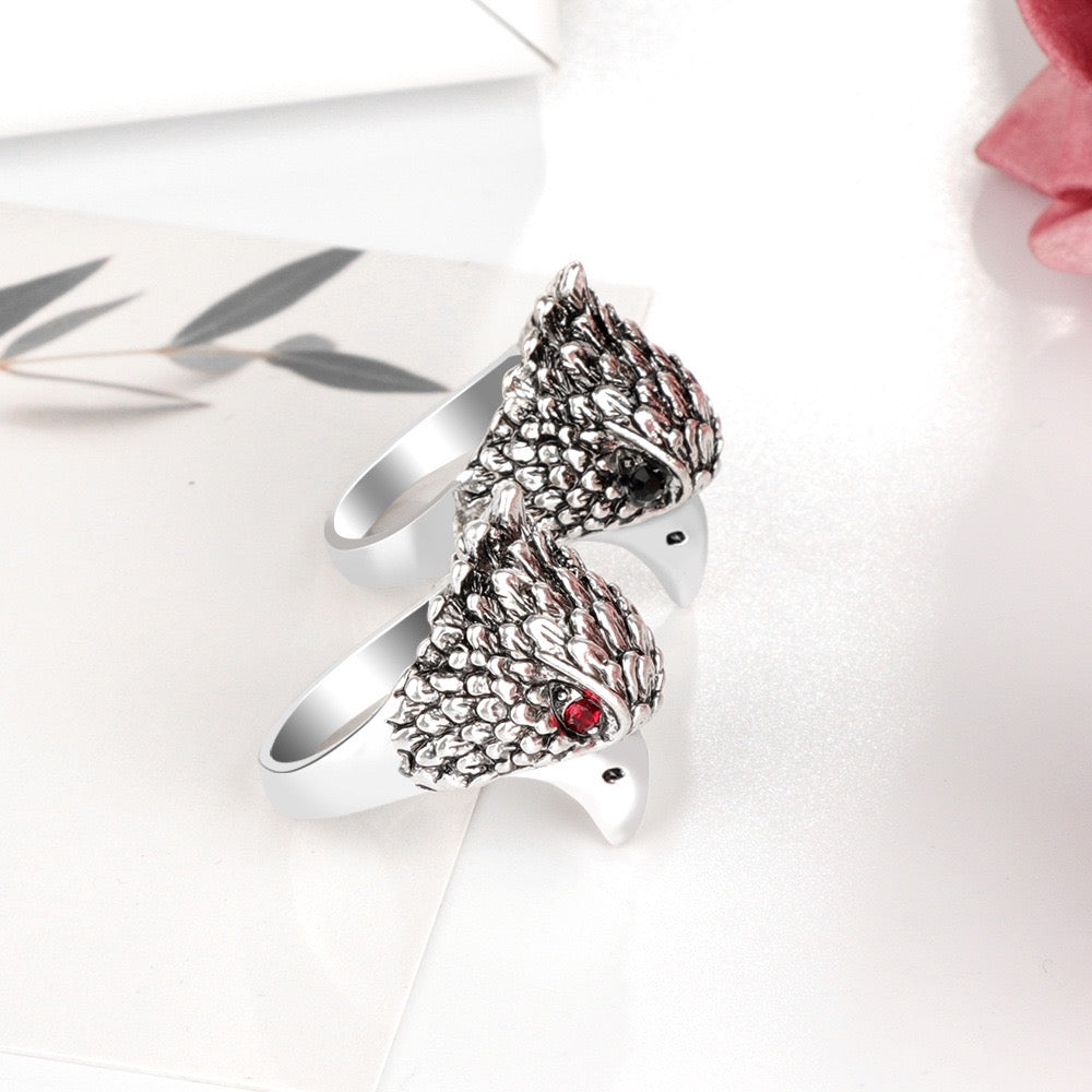 Red Eye Eagle Ring