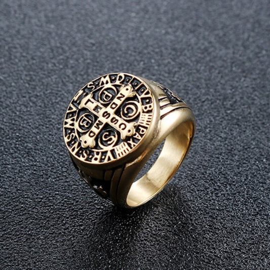 The cross letter ring
