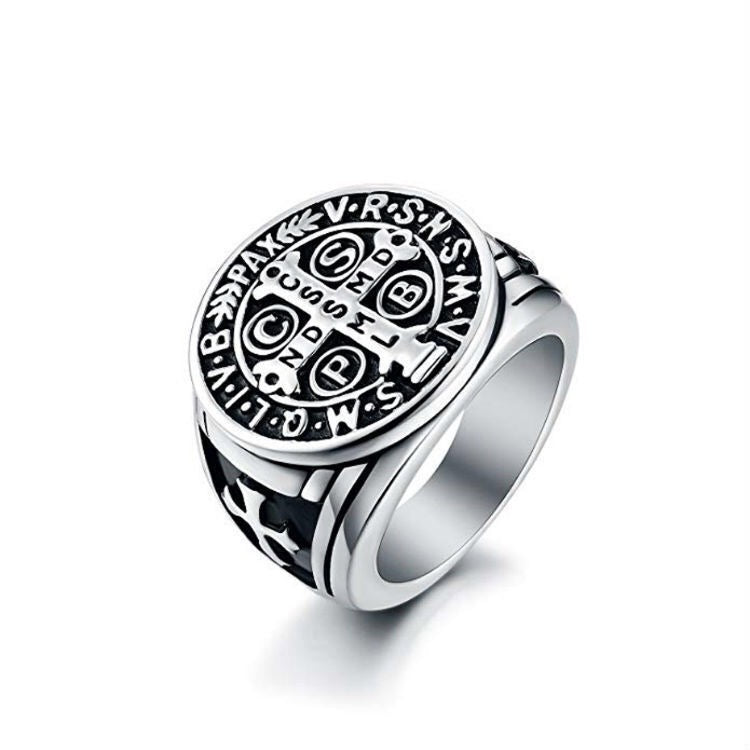 The cross letter ring