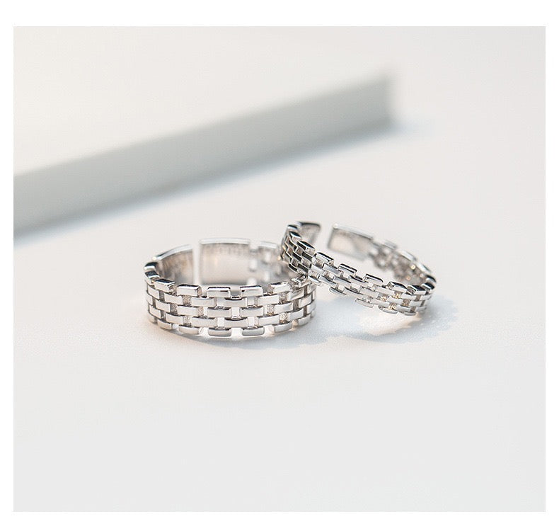Adjustable Great Wall Couple Open Rings