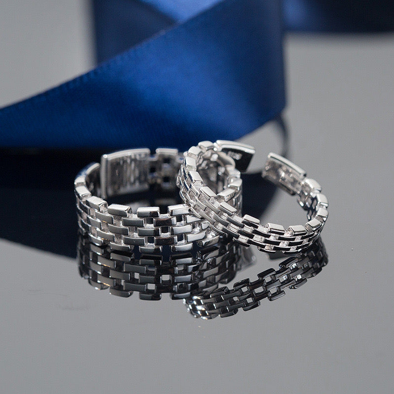Adjustable Great Wall Couple Open Rings