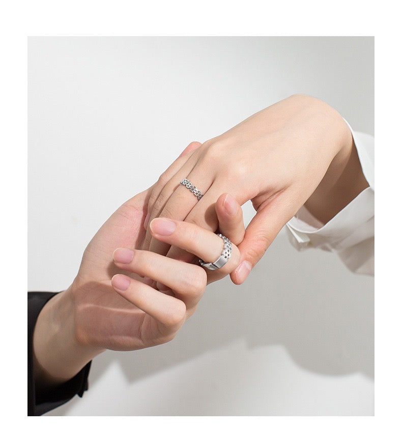 Adjustable Great Wall Couple Open Rings