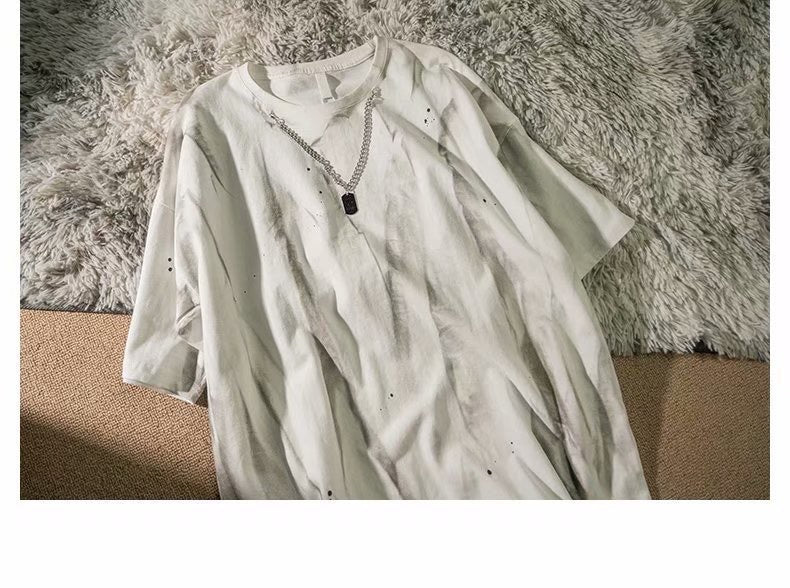 Hiphop Tie-Dye with Necklace T-Shirt