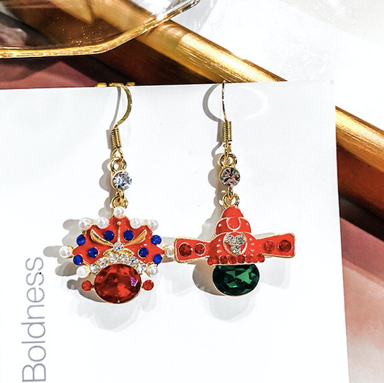 CLNLP Opera Face Earrings