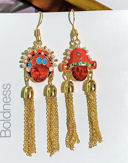 CLNLP Opera Face Earrings