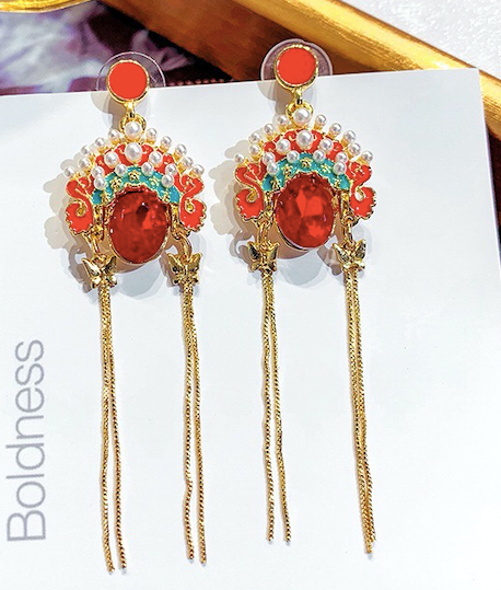 CLNLP Opera Face Earrings