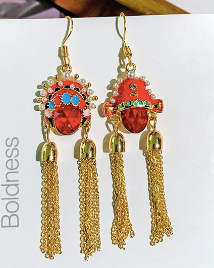CLNLP Opera Face Earrings