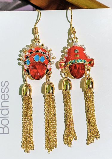 CLNLP Opera Face Earrings