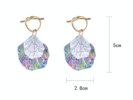 Rainbow Shell Earrings