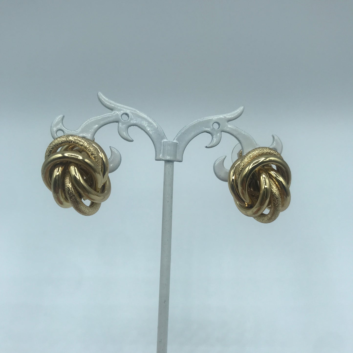 Mix glaze and matte multi hoop earrings