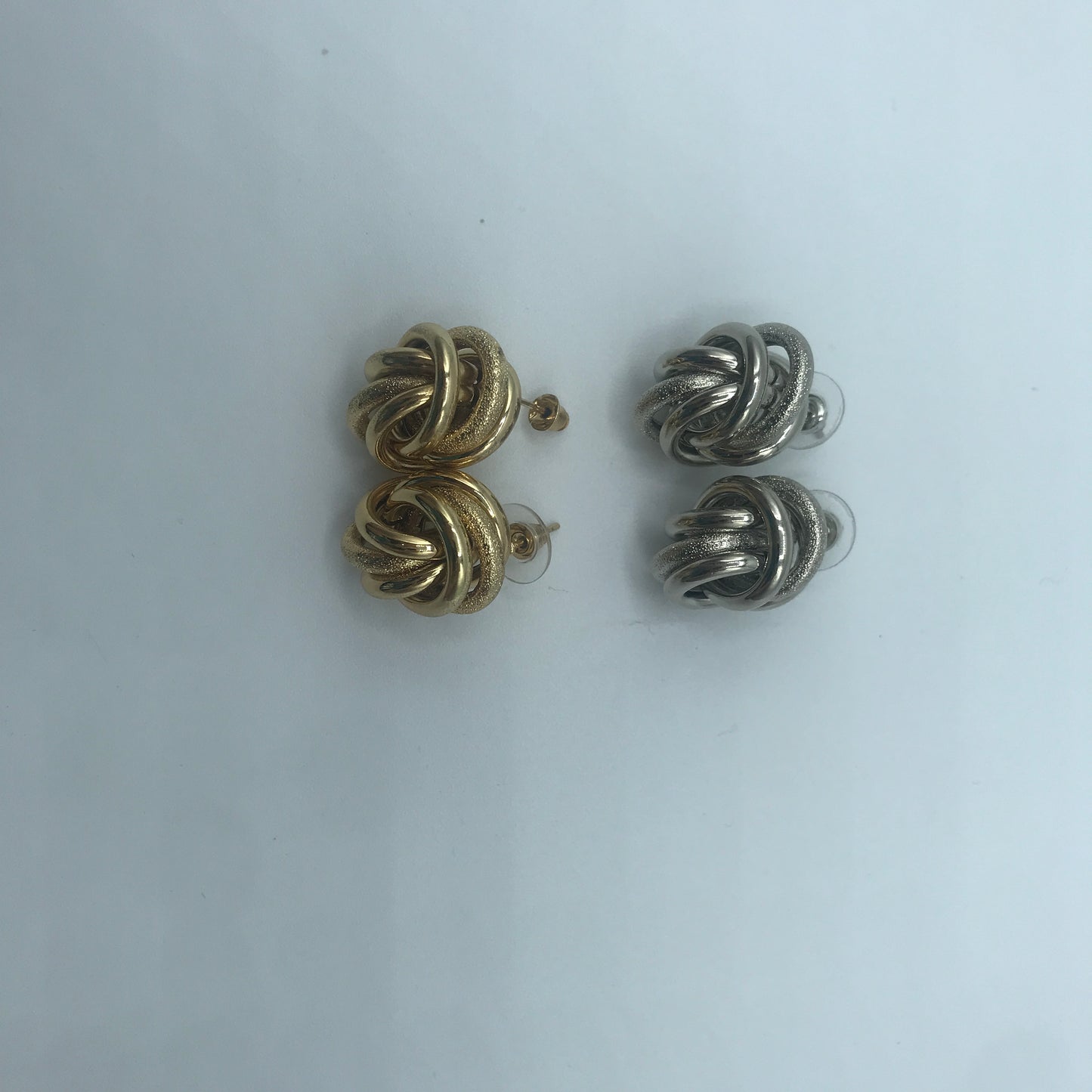Mix glaze and matte multi hoop earrings