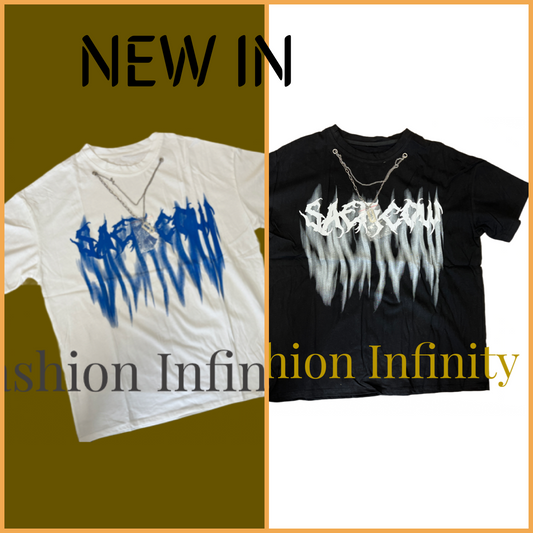 Unisex Chained Razor Blade T-Shirt