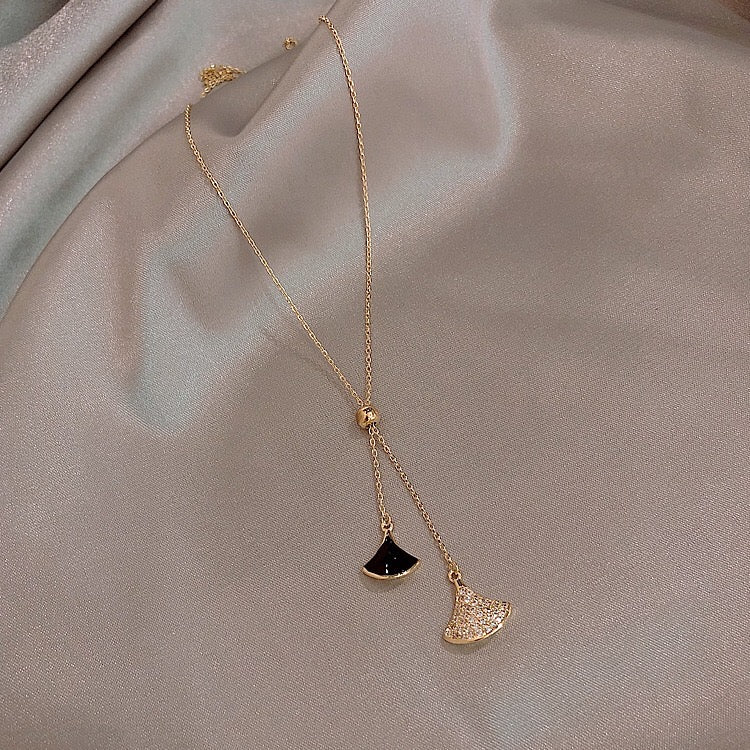 Adjustable Funshaped Drop Necklace