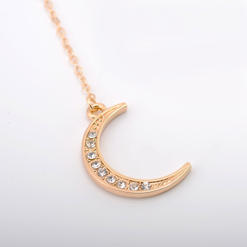 Moon and WaterDrop Choker Necklace