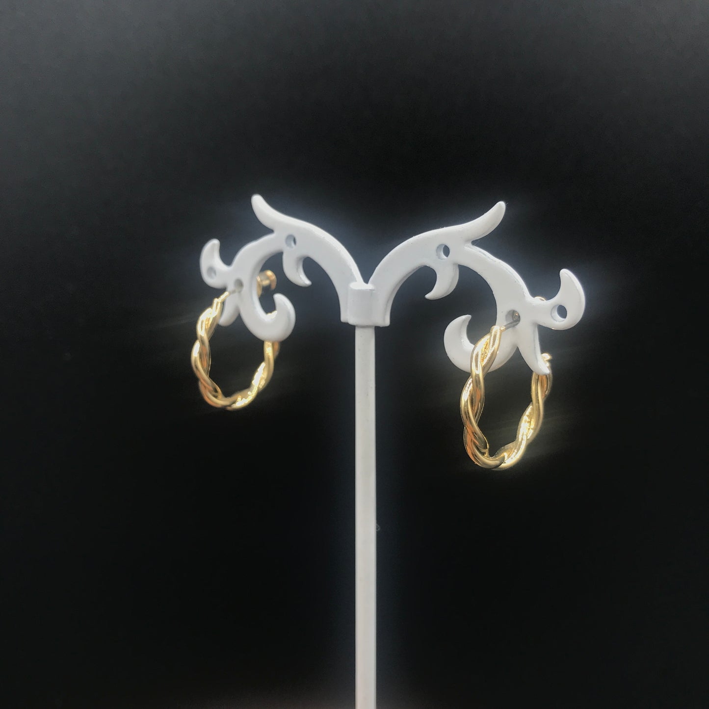 C-shaped rope earrings