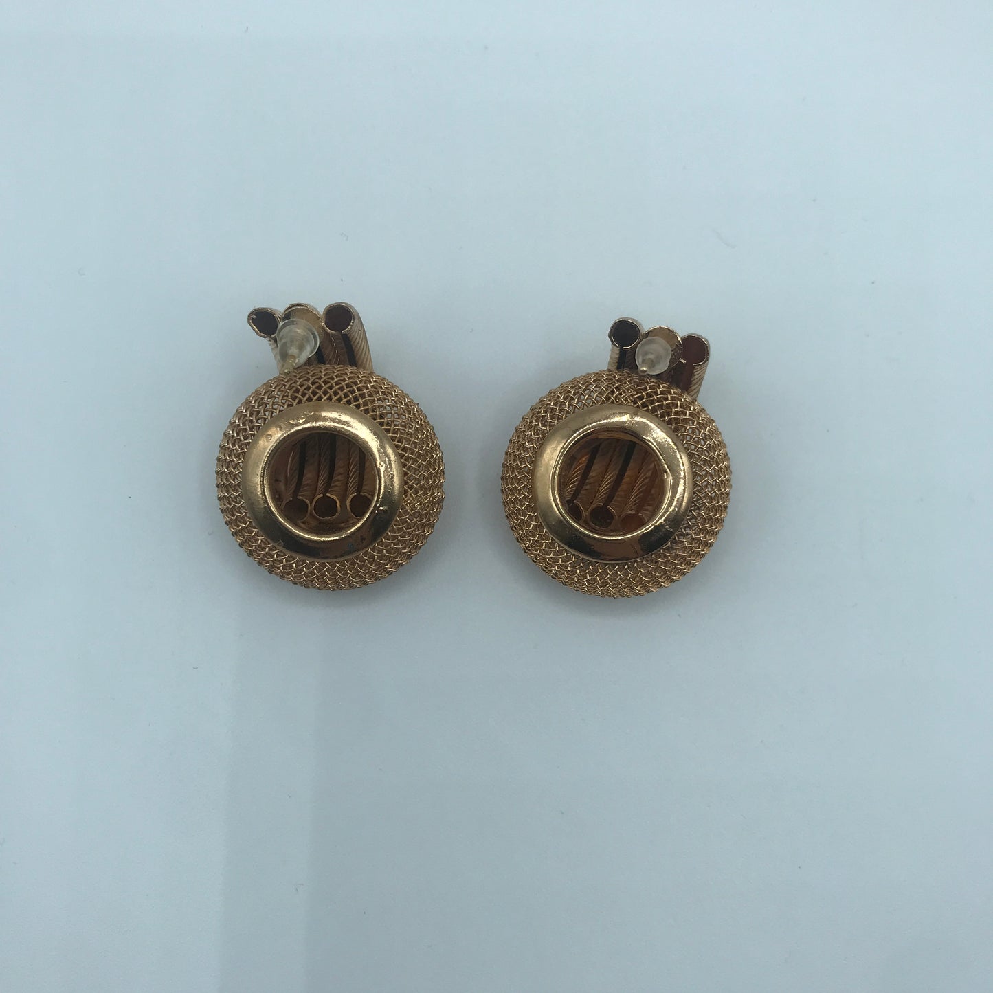 Linking honeycomb earrings