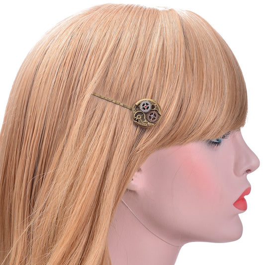 Vintage Clock Movement Hair Clip