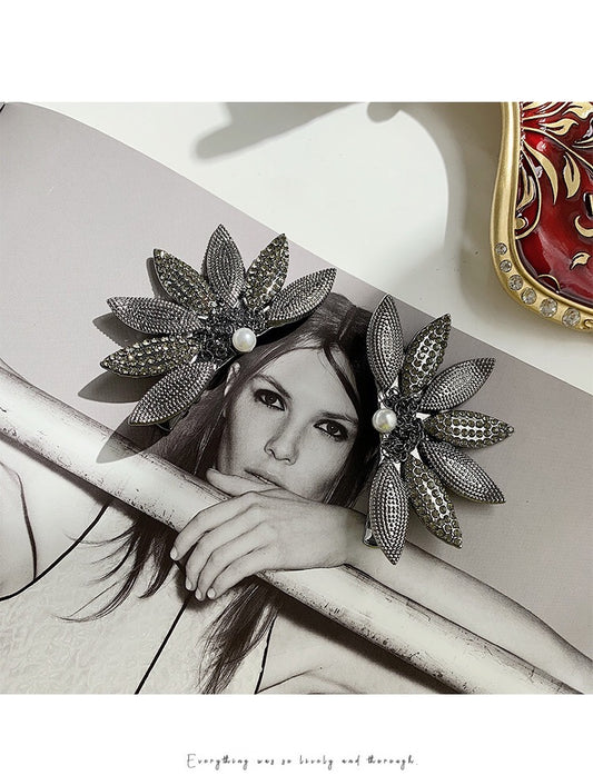 Half Flower Pearl Hair Accessories