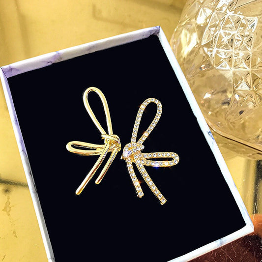 Asymmetric Big Butterfly Stud Earrings