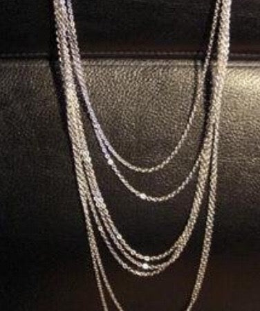 Multi layer chains necklace